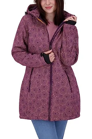 DEPROC-Active Deproc Active Damen Gefütterter Softshellmantel Kurzmantel mit abnehmbarer Kapuze Softshelljacke Übergangsjacke KEELE Peak