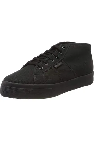 Superga Unisex 2578-COTU Hohe Sneaker, Schwarz (Total Black 997), 35 EU
