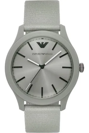 Emporio Armani Watch for Men, Quartz Movement and 42mm Case Size with Stainless Steel, Leather or Silicone Strap , 45MM