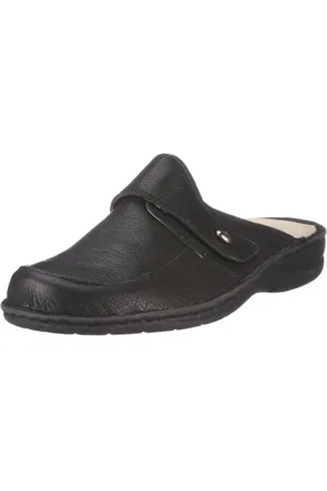 Hans Herrmann Herren Napoli Pantoletten, Schwarz/Nero Stain