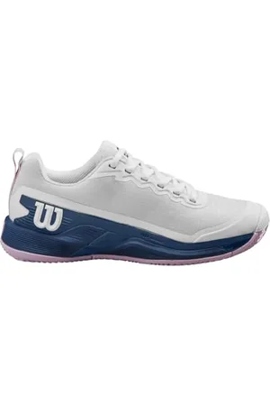 Wilson Herren Rush Pro 4.5 Clay Tennis Shoe, White/Ensign Blue/Pirouette, 40 EU