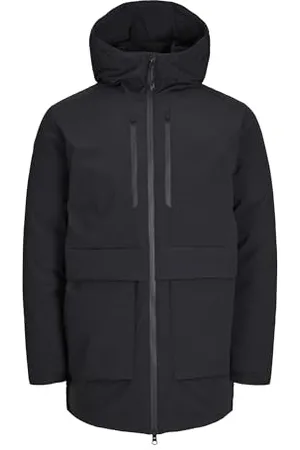 JACK & JONES JACK&JONES Herren JCOCHARLIE Jacket BF Parka, Black, L
