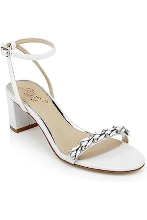 Badgley Mischka Damen Danni Sandale mit Absatz, White, 38 EU