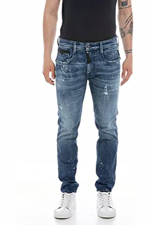 Replay Herren Jeans Anbass Slim-Fit Maestro, (Blau), 29W / 30L