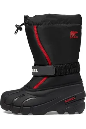sorel Flurry Boot Schneestiefel, Black/Bright Red 2024, 35 EU