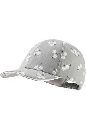 Sterntaler Baseball -Cap Blümchen für Mädchen - Schildkappe aus Baumwoll -Musselin mit floralen Muster - Basecap mit Gummizug - , 45