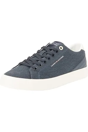 Tommy Hilfiger Herren Canvas Sneaker Low Summer Sneaker, Blau (Desert Sky), 40