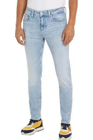Tommy Hilfiger Herren Jeans Slim Tapered Fit, Blau ( Light), 28W/30L