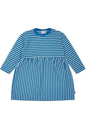 loud + proud Kleid Langarm gestreift aus Biobaumwolle mit Rippe, GOTS Zertifiziert