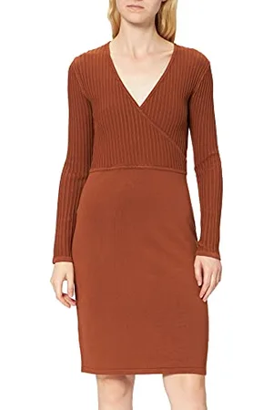 ESPRIT Collection Damen 991eo1e320 Kleid, Toffee, S EU
