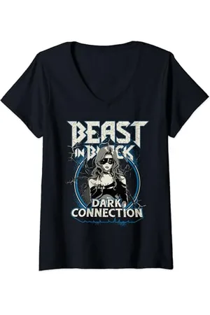 Beast In Black Damen Dark Connection Girl T-Shirt mit V-Ausschnitt