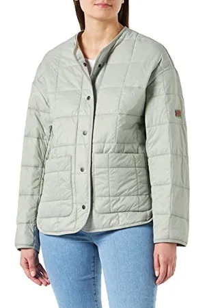 Camel Active Womenswear Damen Moderne Steppjacke aus Recyceltem Polyester Jacket, , 46
