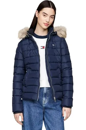 Tommy Hilfiger Damen Pufferjacke Basic Hooded Down Jacket mit Kapuze, , 6XL
