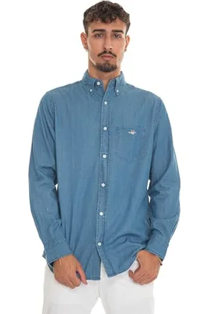 GANT Herren Reg Indigo Bd Hemd, , M EU