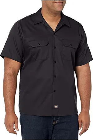 Dickies Herren Short-Sleeve Flex Work Shirt Slim Fit Button Down Hemd, , 2X