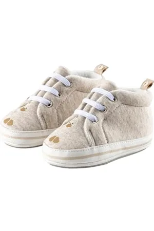 Sterntaler Babyschuh Ente Edda, Unisex - Babyschuhe mit aufgenähter und rutschfester Sohle - mit elastischen Schnürsenkeln - aus Baumwolle und Kunstleder - gefüttert mit Teddyflausch, ,22