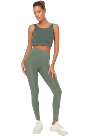 Trendyol Damen -Roller Sportstrumpfn Yoga Pants Casual, , L