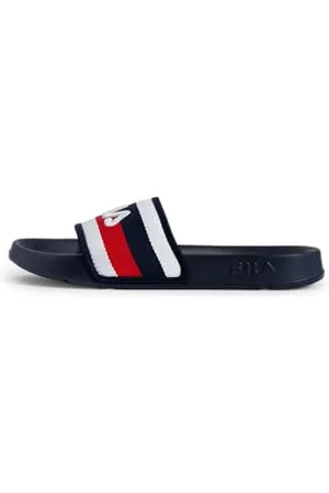 Fila Herren Morro Bay Stripes Slipper Slide Sandal, Navy, 45 EU
