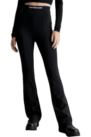 Calvin Klein Jeans Damen Leggings Logo Elastic Milano Sport, , L