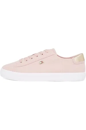 Tommy Hilfiger Damen Vulcanized Sneaker Canvas Lace Up Elegant, Rosa (Foggy Pink), 38
