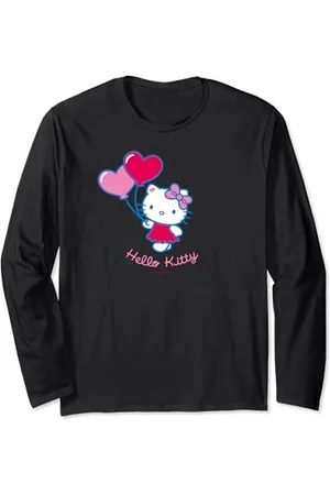 Hello Kitty Luftballons in Herzform Langarmshirt