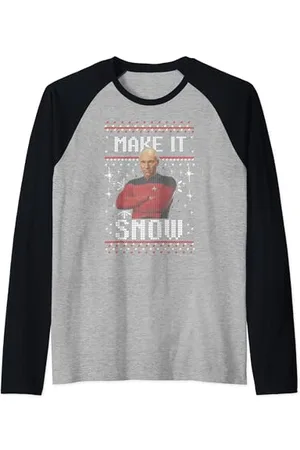 Star Trek : The Next Generation Make It Snow Raglan