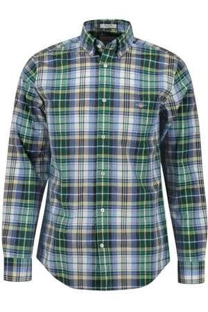 GANT Herren Reg Poplin Tartan Check Shirt Hemd, , L