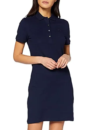 Lacoste Damen Ef5473 Robe, Blau, 34