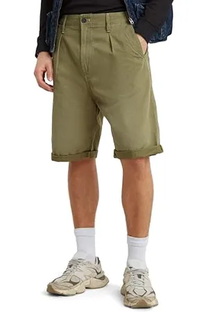 G-Star RAW Herren Pleated Chino Shorts, , 36