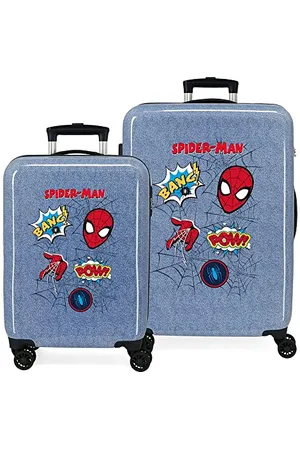 Marvel Spiderman Denim Koffer-Set, , 55/68 cm, starr, ABS-Kombinationsverschluss, seitlich, 104 l, 6 kg, 4 Räder, Handgepäck