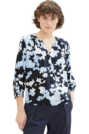 TOM TAILOR Damen Tunica Bluse mit Muster, , 40