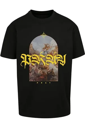 Mister Tee Unisex Pray Painting Oversize Tee XXL Black