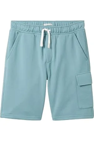 TOM TAILOR Jungen Kinder Sweat Cargo Shorts, Smoked Green, 140