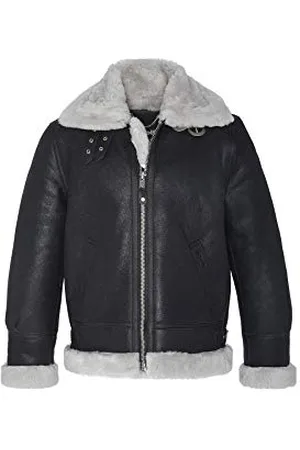 Schott NYC Herren Lc1259 Lederjacke, Schwarz/Off White, XL