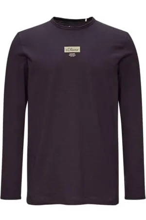 QS by s.Oliver Langarmshirt mit Logo-Print