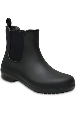 Crocs Damen Freesail Chelsea Boot W Gummistiefel, Black, 34/35 EU