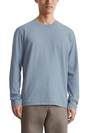 Marc O’ Polo Marc OߴPolo Herren Langarmshirt aus Bio-Baumwolle mit Rundhalsausschnitt, Blau (Meltwater), XL