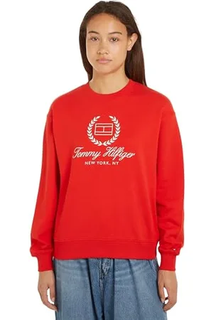 Tommy Hilfiger REG FLAG SCRIPT CNK SWTSHRT Heavyweight Sweatshirts Damen, , L