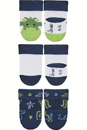 Sterntaler Baby-Jungen Söckchen 3er-Pack Drache Socken, , 14