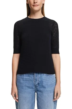 ESPRIT Damen 034ee1i319 Pullover, Schwarz, XL EU