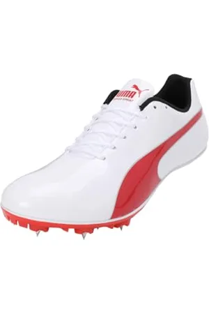 PUMA Unisex Kinder Evospeed Sprint 14.5 Track and Field Shoe, White Red Silver, 37 EU