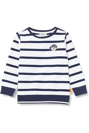 Steiff Sweatshirt EU Größe 128 , Langarm-Sweatshirt, Longsleeve für Kinder, Pullover langärmelig, Babyoberteil, ideales Basic Shirt, bequem und weich, waschmaschinenfest