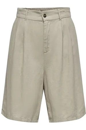 ONLY Damen Onlcaro Hw Wide Linen Bl Shorts Cc Tlr, ,36