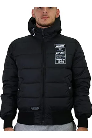 Alpha Industries Herren Hooded Puffer FD Rev Bomberjacke, , M