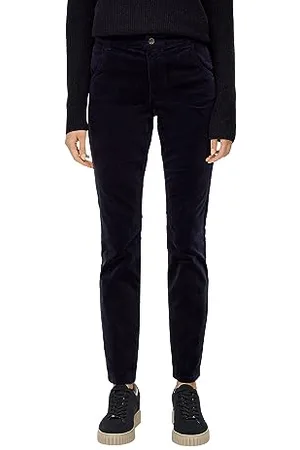 QS by s.Oliver Damen Hose lang, Slim Fit Blue 34