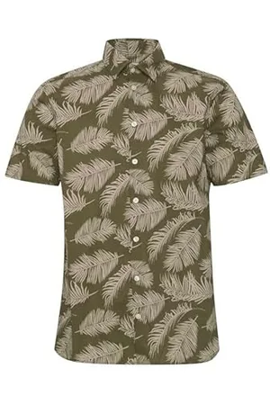 Casual Friday Herren CFAnton SS Palm Printed Shirt Hemd, , XXL