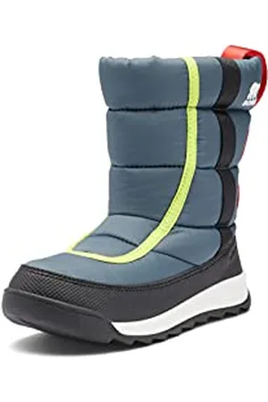 sorel KIDS WHITNEY II PUFFY MID WATERPROOF Winterstiefel für Unisex Baby, Blau (Uniform Blue x Cherrybomb) - Children, 25 EU