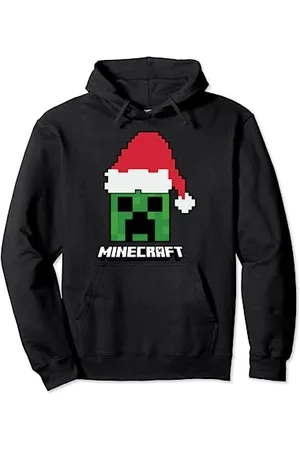 Minecraft Weihnachten Creeper Santa Hat Pullover Hoodie