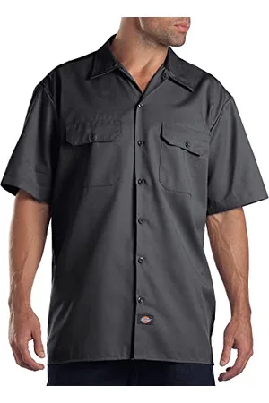 Dickies Herren Short-Sleeve Work Button-Down-Shirt, , XL/Tall