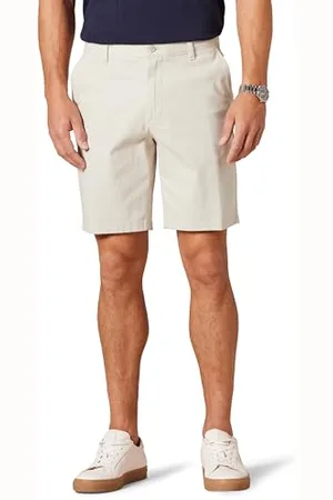 Amazon Herren 23 cm Lange Stretch-Chinohose mit schmaler Passform, , 40W